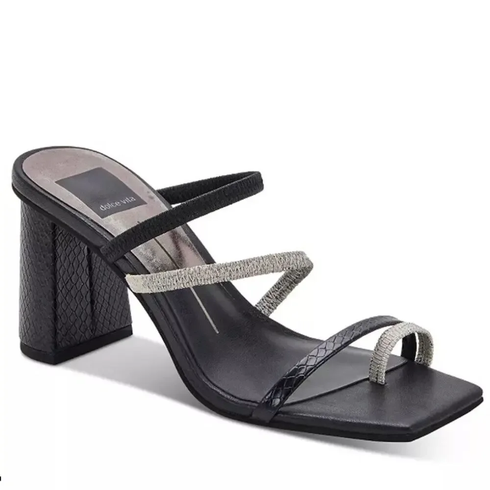 Dolce Vita Prisma Square Toe Strappy Sandals Size 10 New